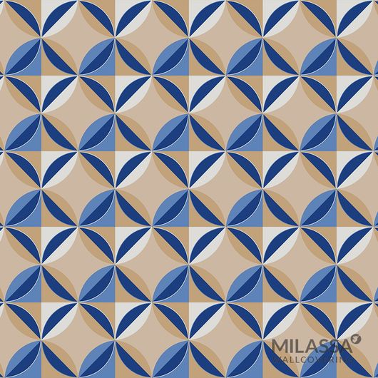 Флизелиновые обои арт.M4 021, коллекция Modern, производства Milassa с геометрическим рисунком